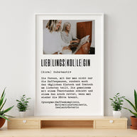 Definition Lieblingskollegin - Foto-Poster