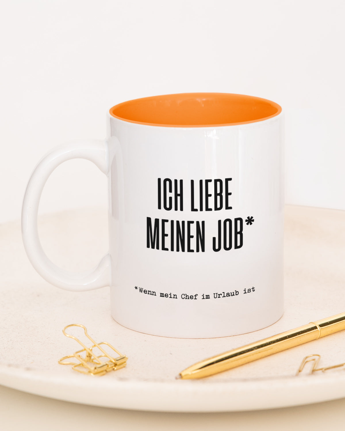 Ich liebe meinen Job - Tasse Orange Tasse Lieblingskollegen®