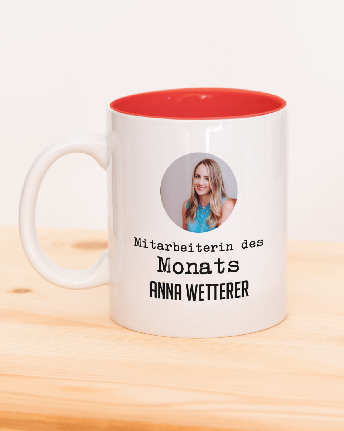 Mitarbeiterin des - Tasse Rot Tasse Lieblingskollegen®