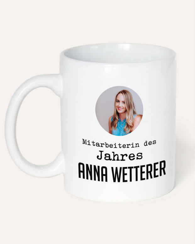 Mitarbeiterin des - Tasse Tasse Lieblingskollegen
