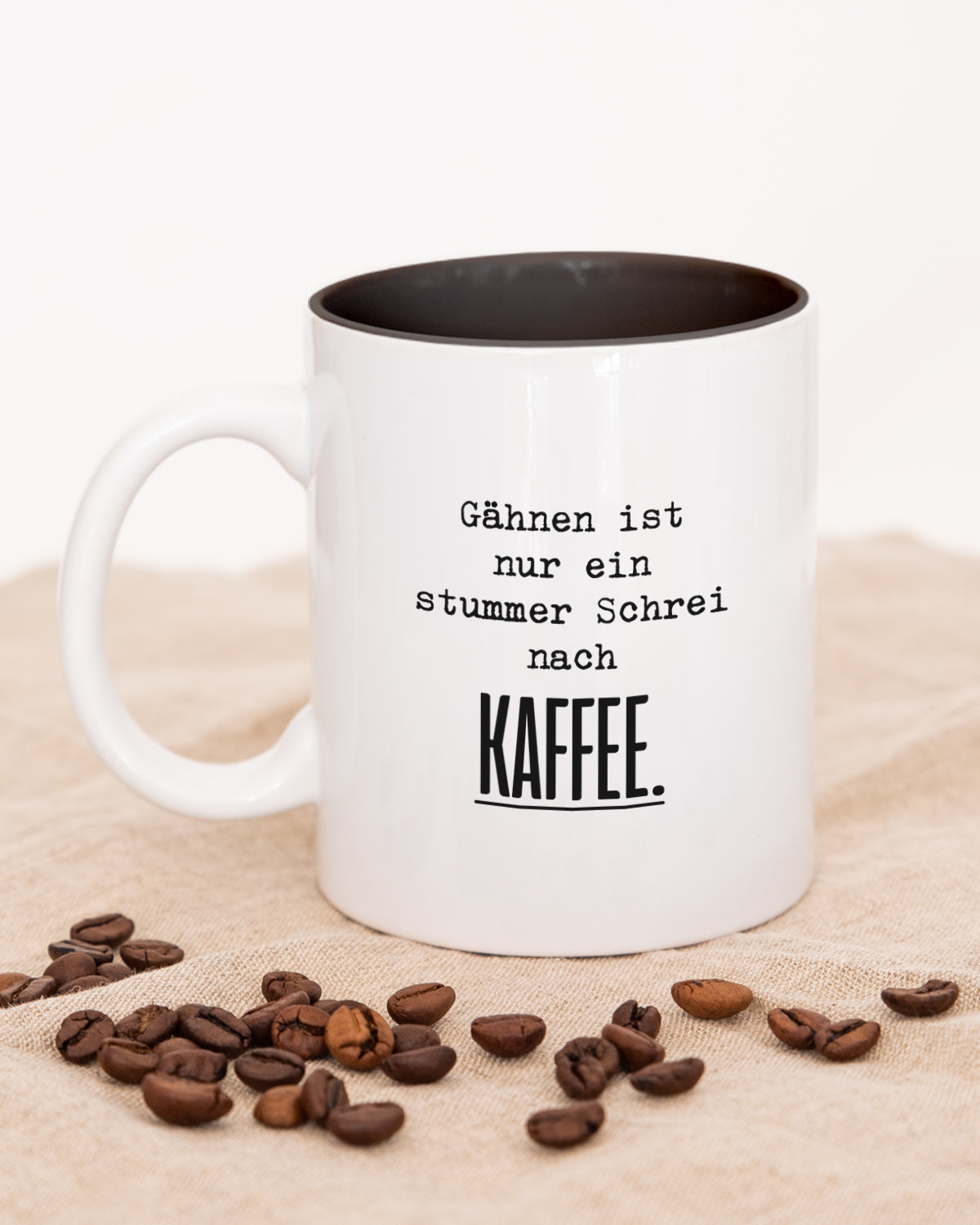 Schrei nach Kaffee - Tasse Schwarz Tasse Lieblingskollegen®
