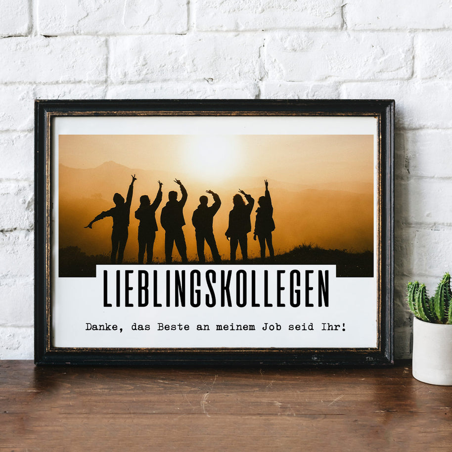 Danke, das Beste an meinem Job - Foto-Poster