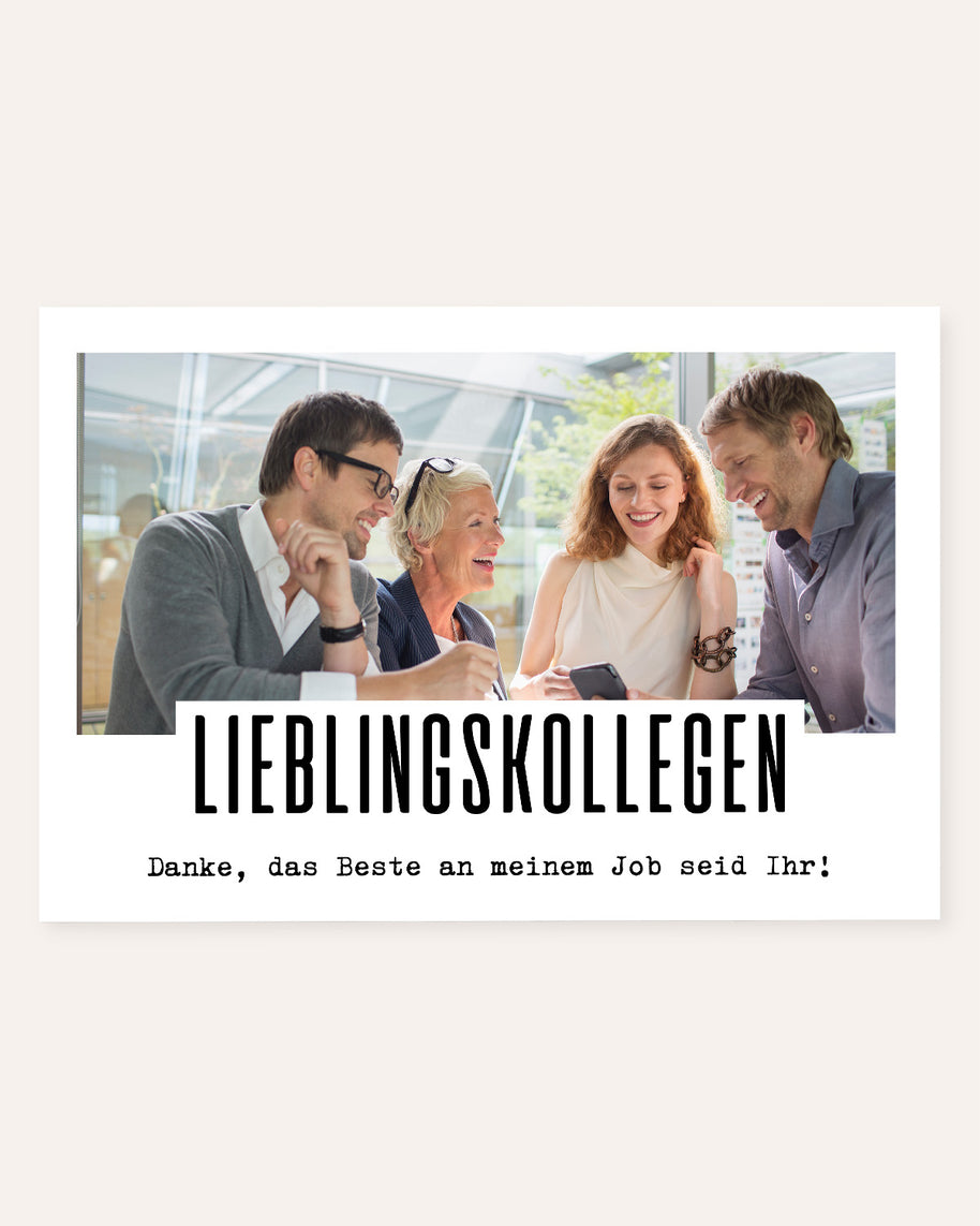 Danke, das Beste an meinem Job - Foto-Poster