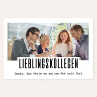 Danke, das Beste an meinem Job - Foto-Poster