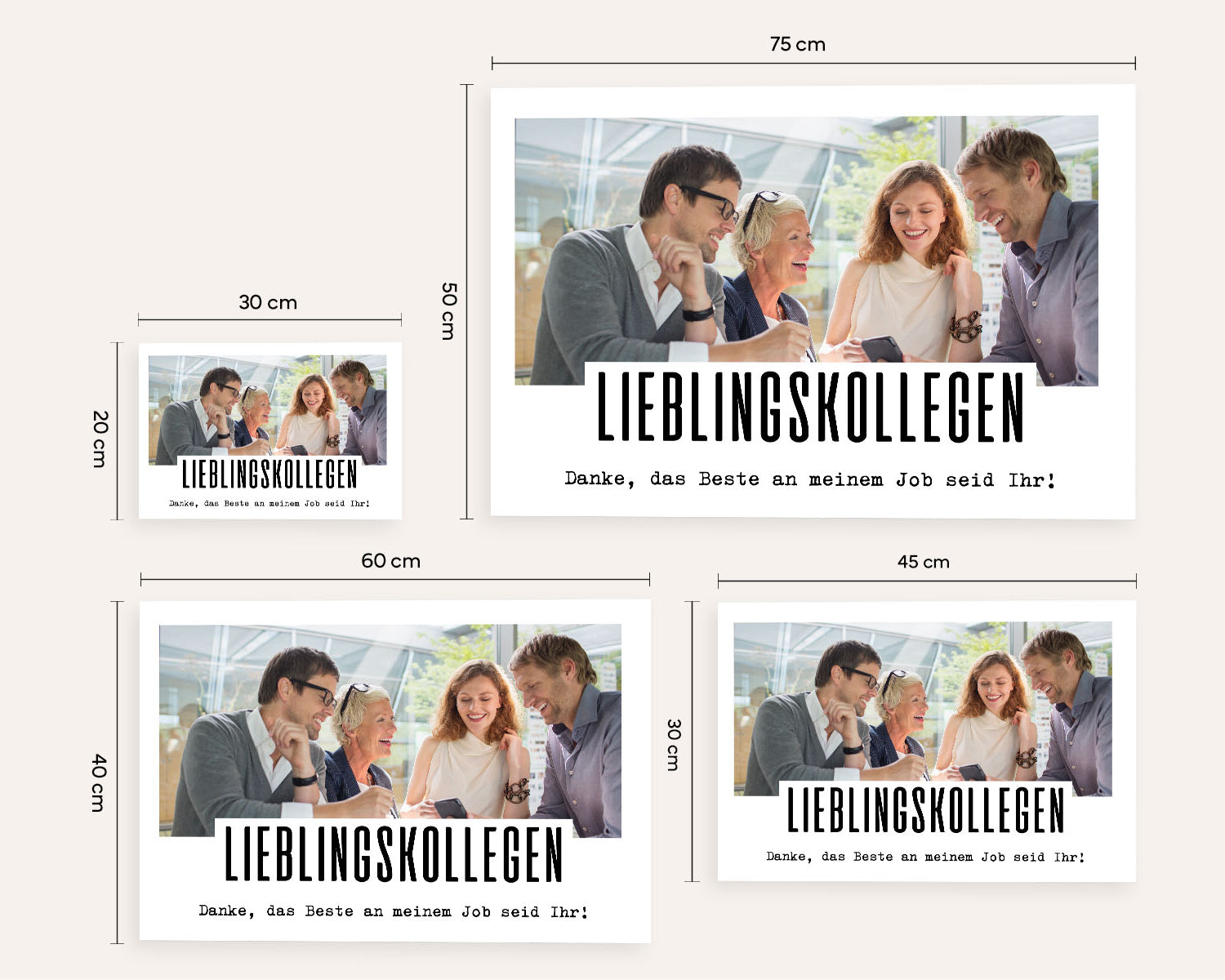 Danke, das Beste an meinem Job - Foto-Poster Poster Lieblingskollegen®