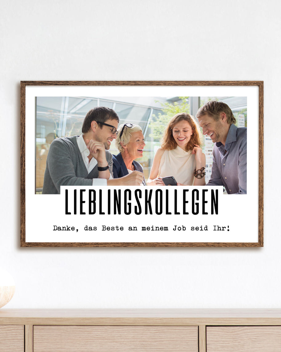 Danke, das Beste an meinem Job - Foto-Poster