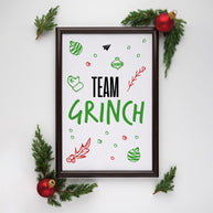 Poster Weihnachten Team Grinch