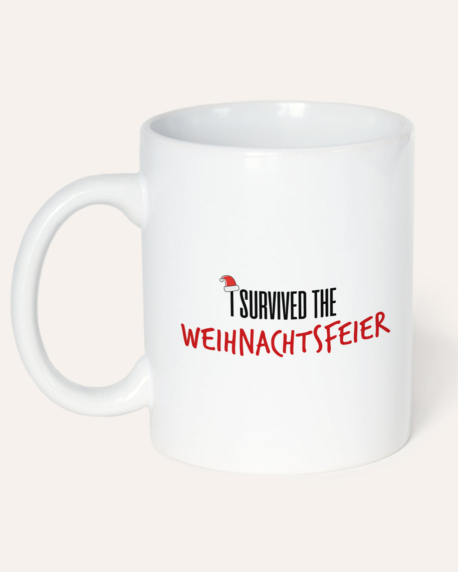 I survived the Weihnachtsfeier - Tasse