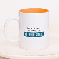 Kündigungslaune - Tasse Orange Tasse Lieblingskollegen