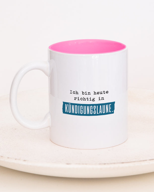 Kündigungslaune - Tasse Pink Tasse Lieblingskollegen