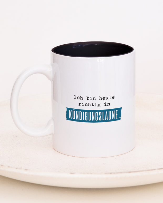 Kündigungslaune - Tasse Schwarz Tasse Lieblingskollegen