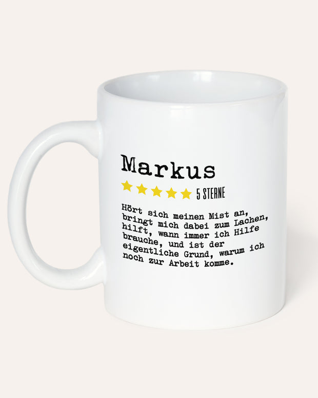 Bewertung Mitarbeiter - Tasse