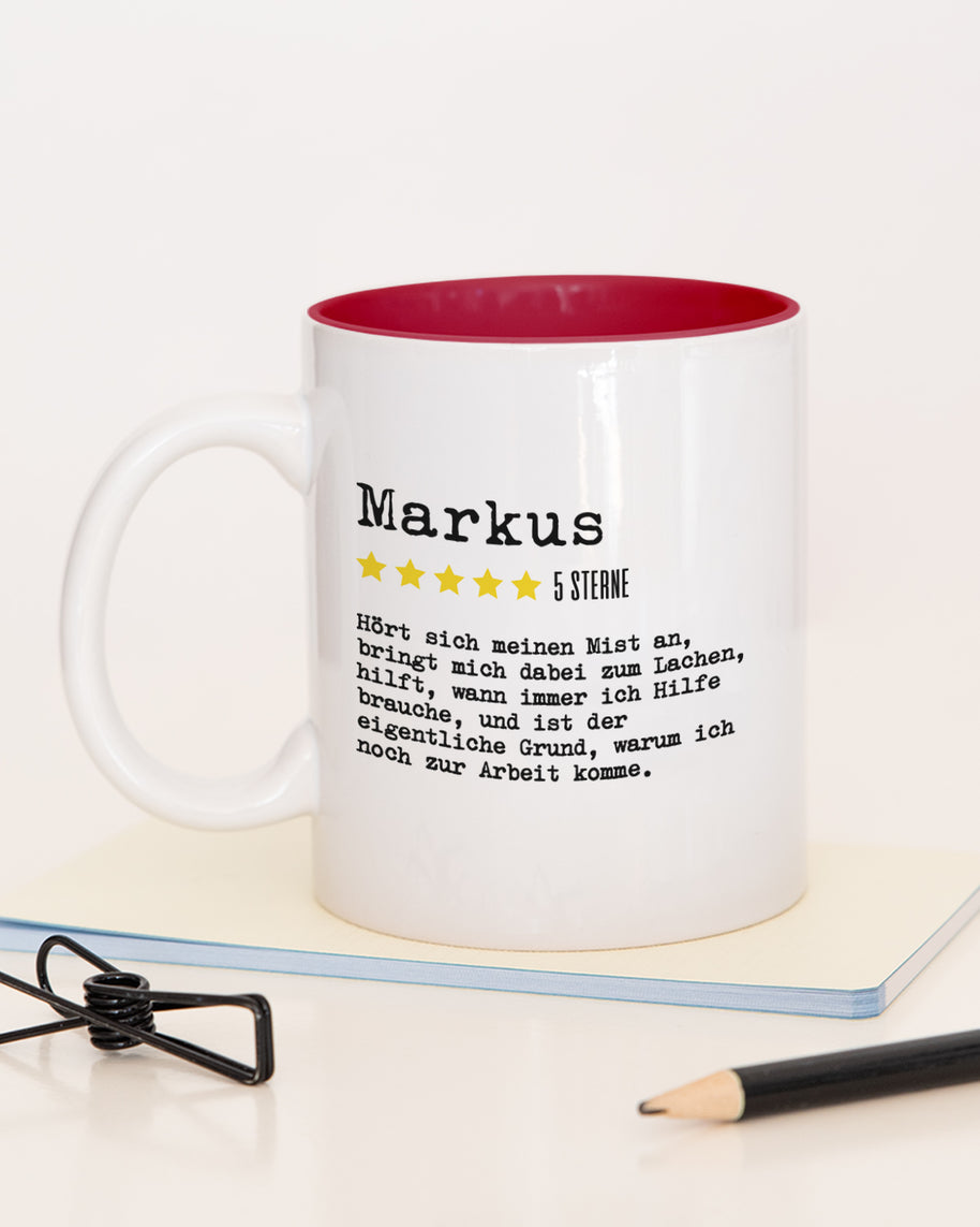 Bewertung Mitarbeiter - Tasse