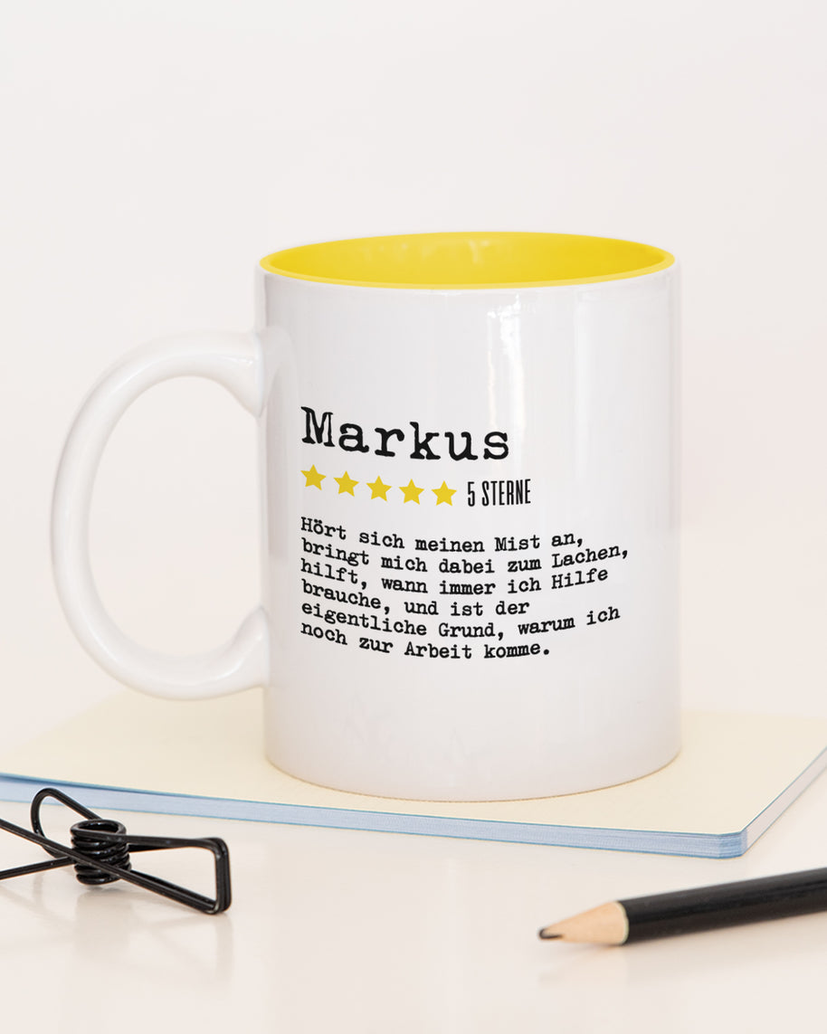 Bewertung Mitarbeiter - Tasse