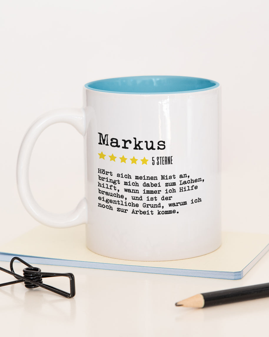 Bewertung Mitarbeiter - Tasse