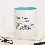 Bewertung Mitarbeiter - Tasse