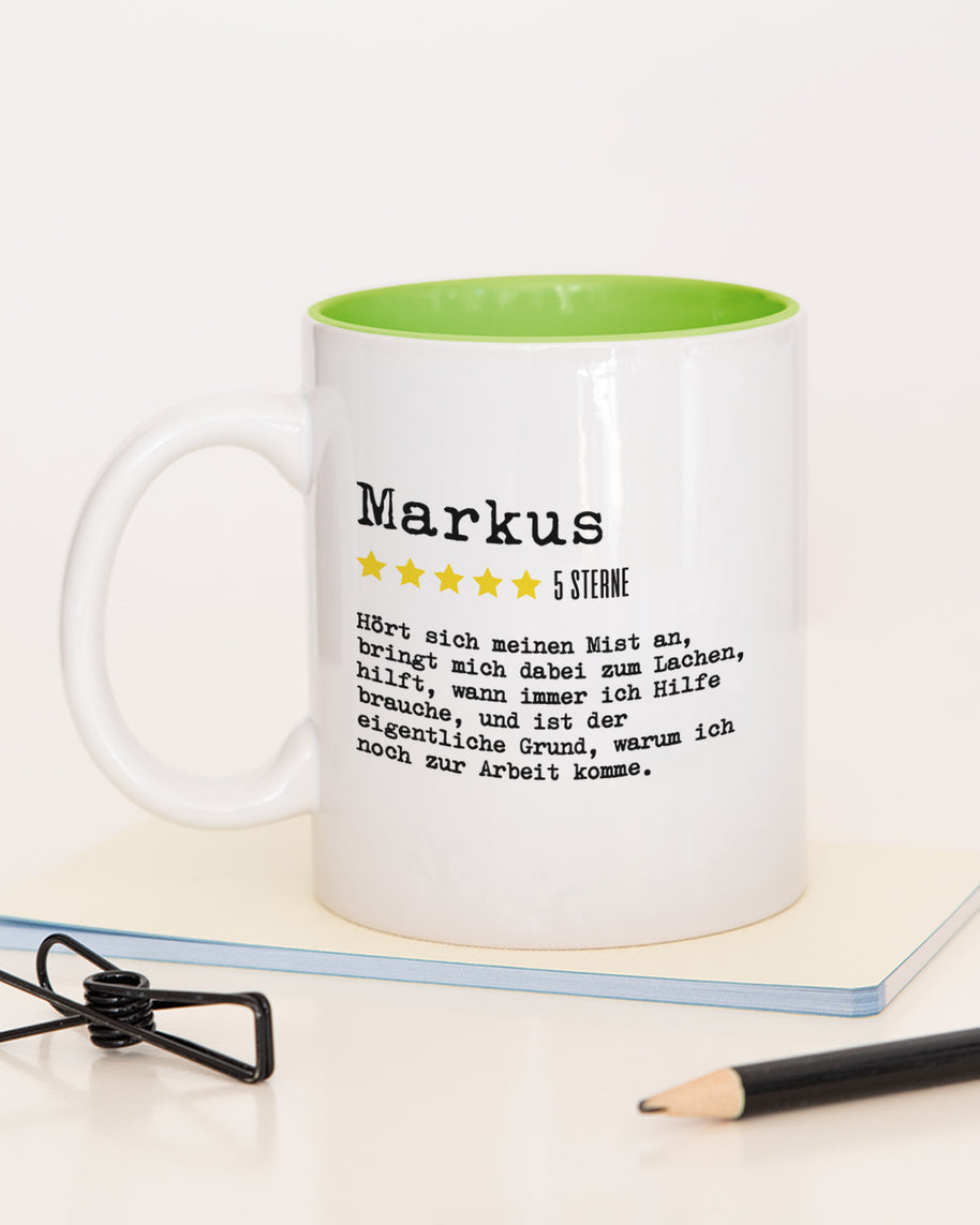 Bewertung Mitarbeiter - Tasse