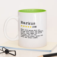 Bewertung Mitarbeiter - Tasse