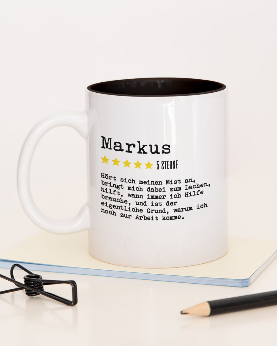 Bewertung Mitarbeiter - Tasse