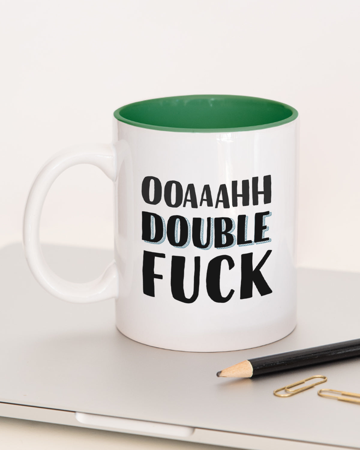 Double Fuck - Tasse Dunkelgrün Tasse Lieblingskollegen®