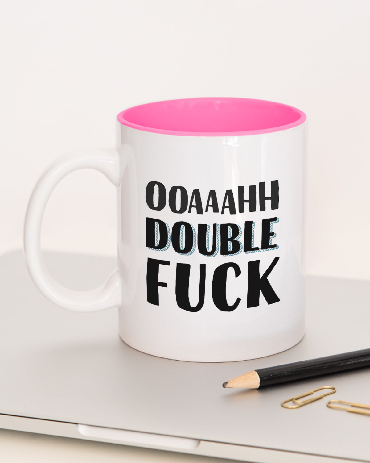 Double Fuck - Tasse Pink Tasse Lieblingskollegen®