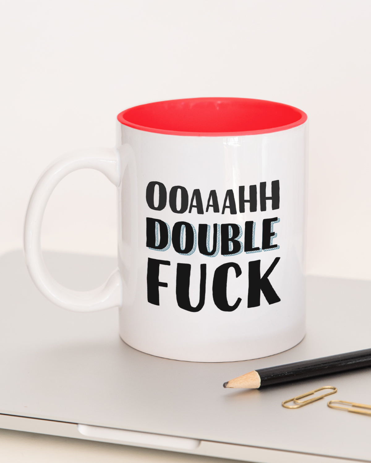 Double Fuck - Tasse Rot Tasse Lieblingskollegen®