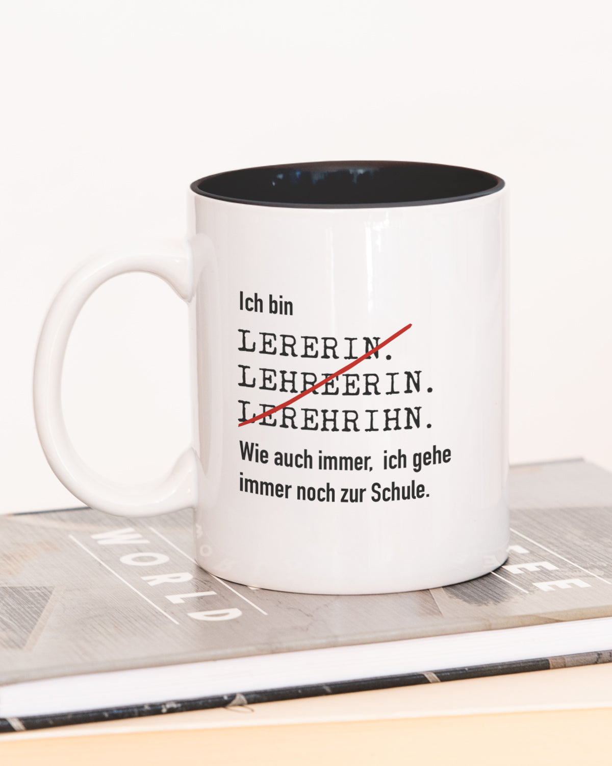 Ich bin Lehrer/in - Tasse Lehrerin Schwarz Tasse Lieblingskollegen®