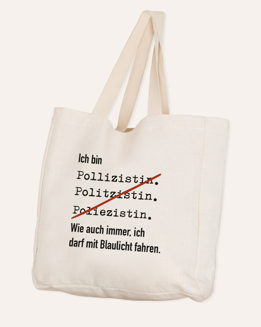 Ich bin Polizistin - Stofftasche