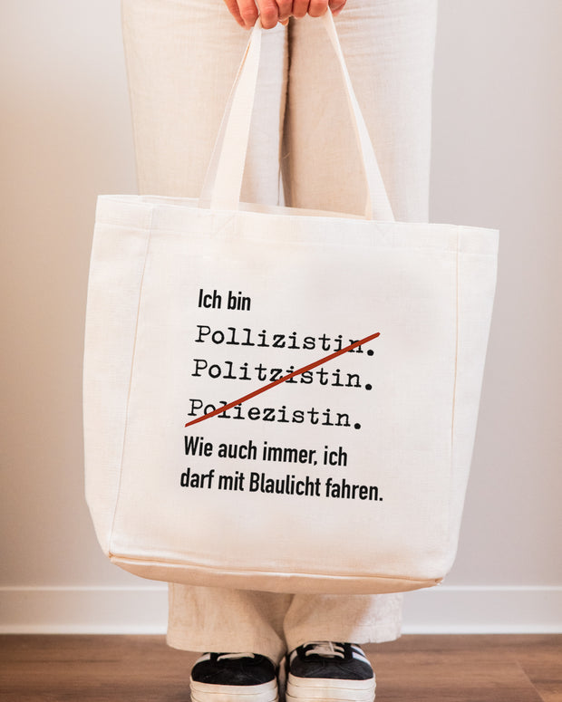 Ich bin Polizistin - Stofftasche Stofftasche Lieblingsmensch®