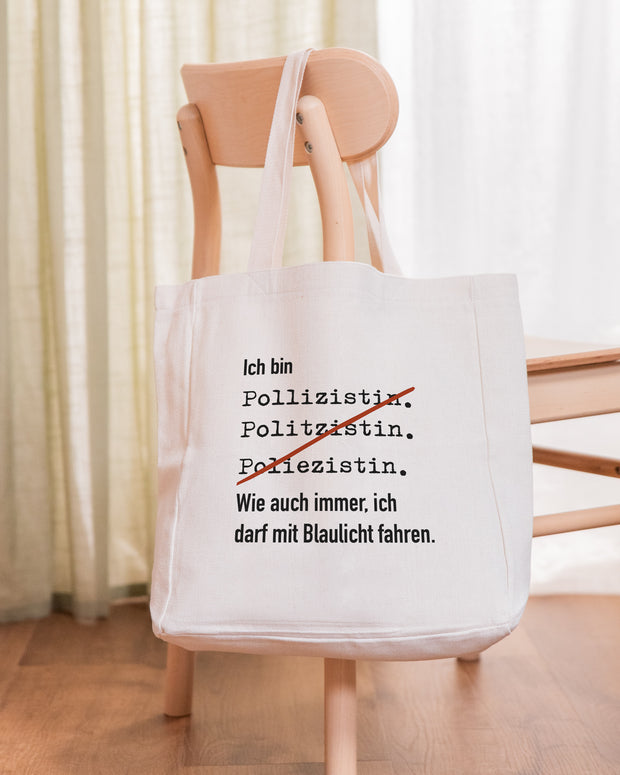 Ich bin Polizistin - Stofftasche