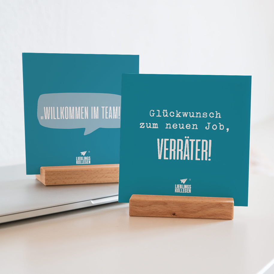 Verräter - Karten im Holzaufsteller