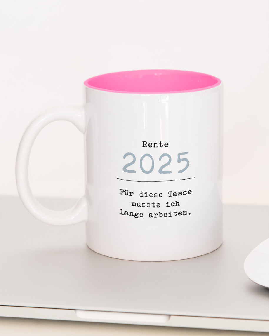 Rente - Tasse Pink Tasse Lieblingskollegen