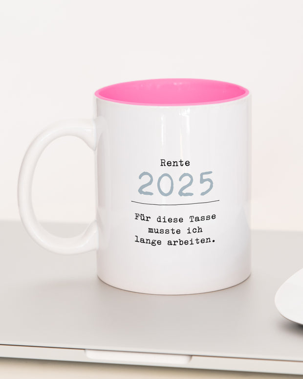 Rente - Tasse Pink Tasse Lieblingskollegen