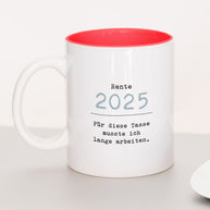 Rente - Tasse Rot Tasse Lieblingskollegen