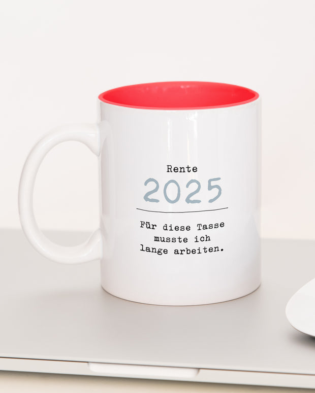 Rente - Tasse Rot Tasse Lieblingskollegen