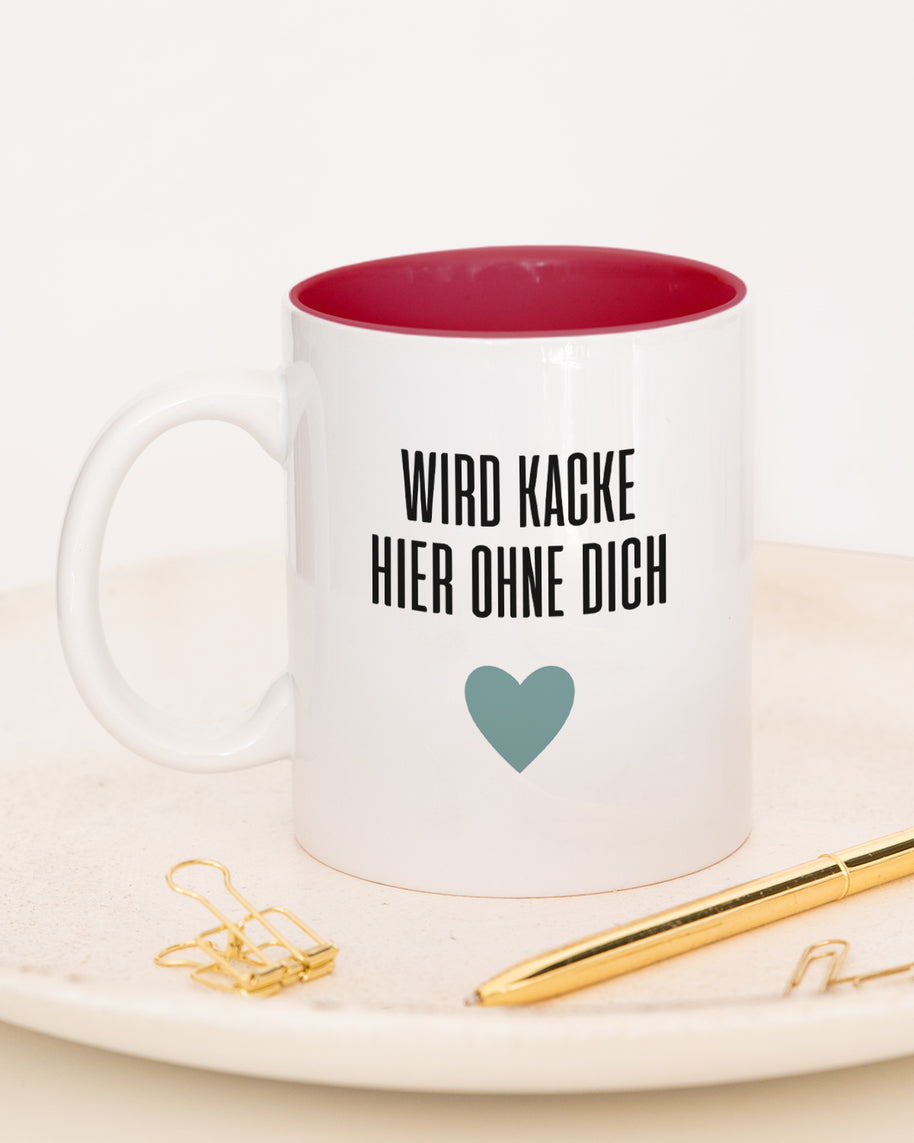 Wird kacke hier - Tasse