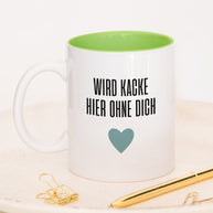 Wird kacke hier - Tasse