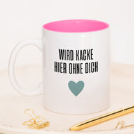Wird kacke hier - Tasse