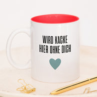 Wird kacke hier - Tasse