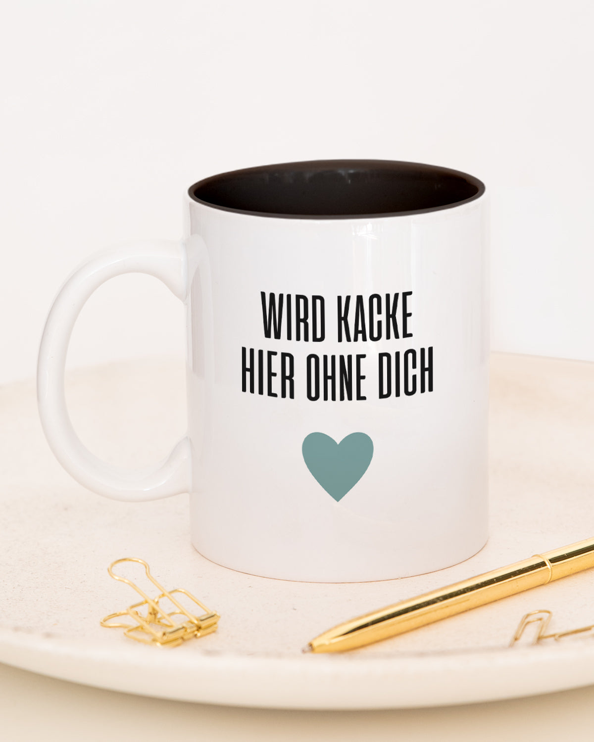 Wird kacke hier - Tasse Schwarz Tasse Lieblingskollegen®