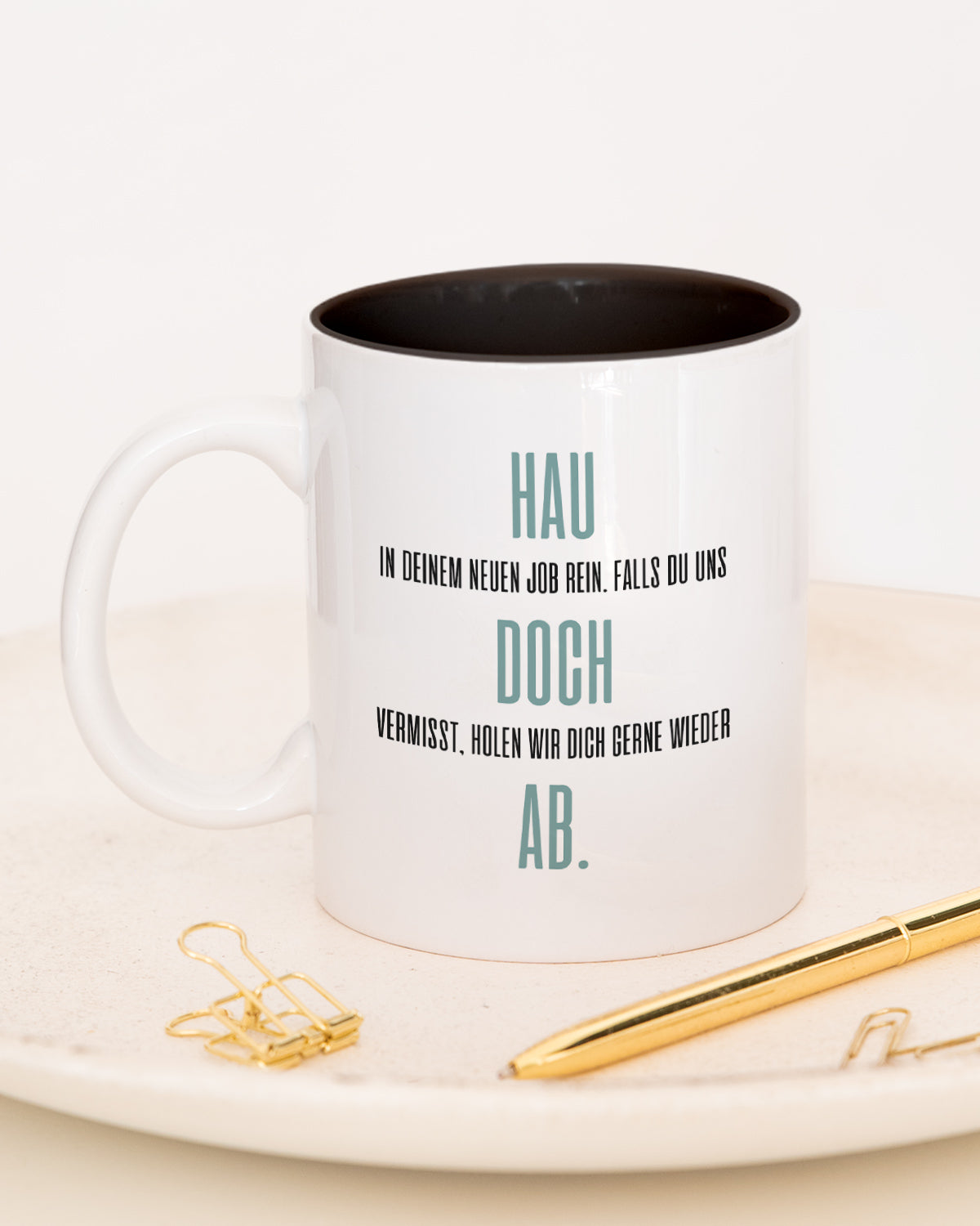 Hau doch ab - Tasse Schwarz Tasse Lieblingskollegen®
