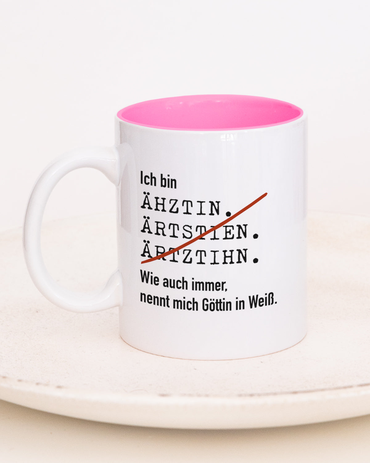 Ich bin Arzt/Ärztin - Tasse Ärztin Pink Lieblingskollegen®