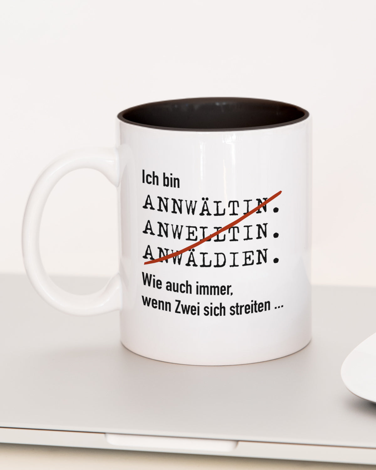 Ich bin Anwalt/Anwältin - Tasse Anwältin Schwarz Tasse Lieblingskollegen®