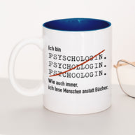 Ich bin Psychologe/in - Tasse Psychologin Dunkelblau Tasse Lieblingskollegen®