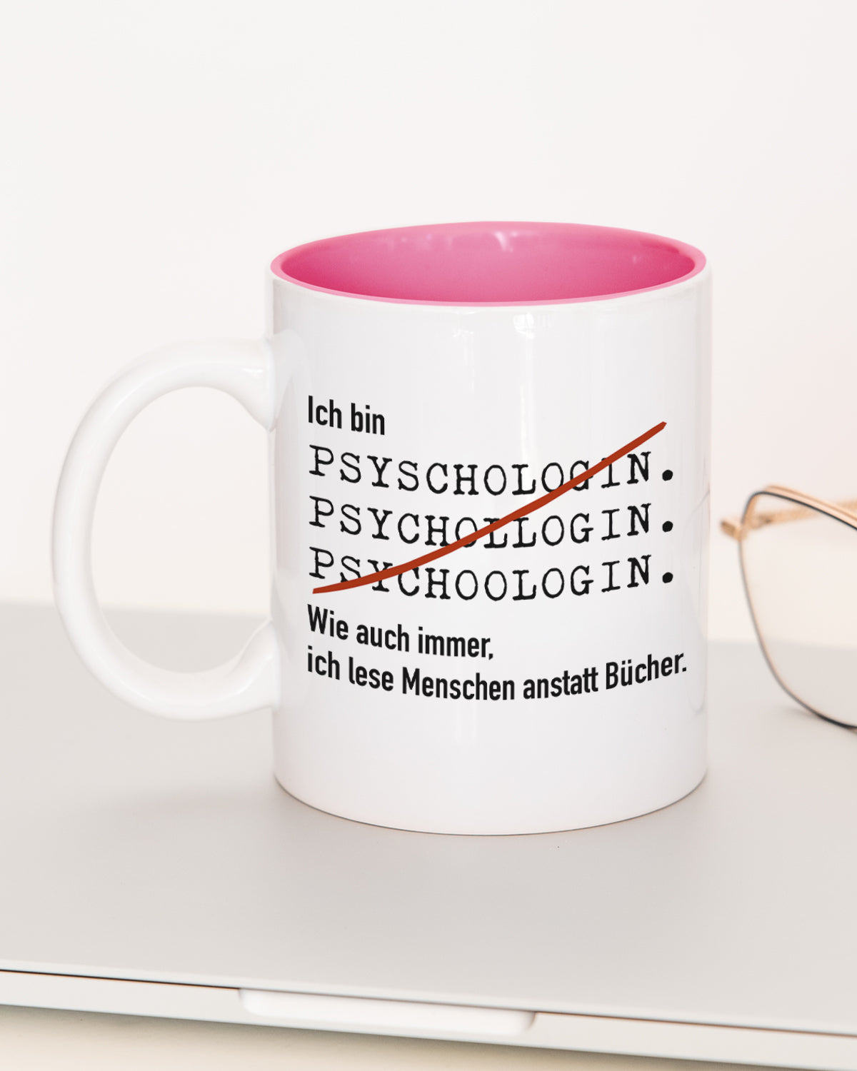 Ich bin Psychologe/in - Tasse Psychologin Pink Tasse Lieblingskollegen®