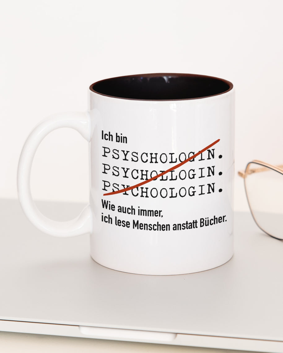 Ich bin Psychologe/in - Tasse Psychologin Schwarz Tasse Lieblingskollegen®