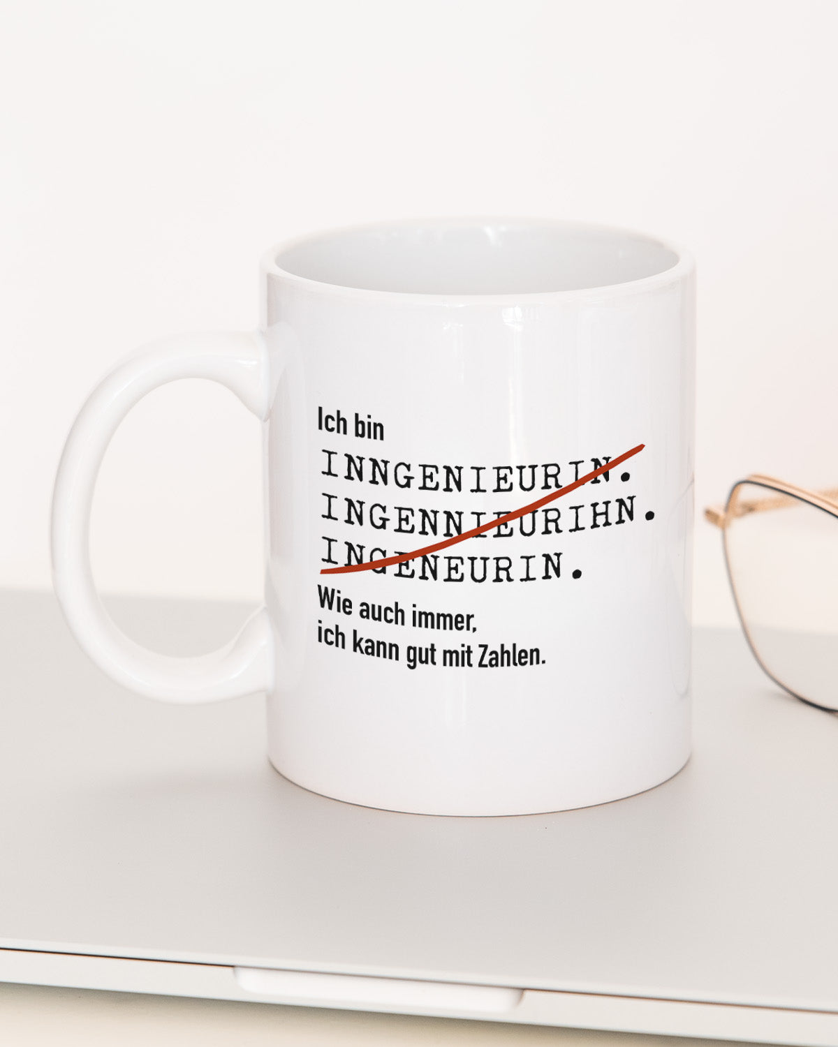 Ich bin Ingenieur/in - Tasse Ingenieurin Weiß Tasse Lieblingskollegen®