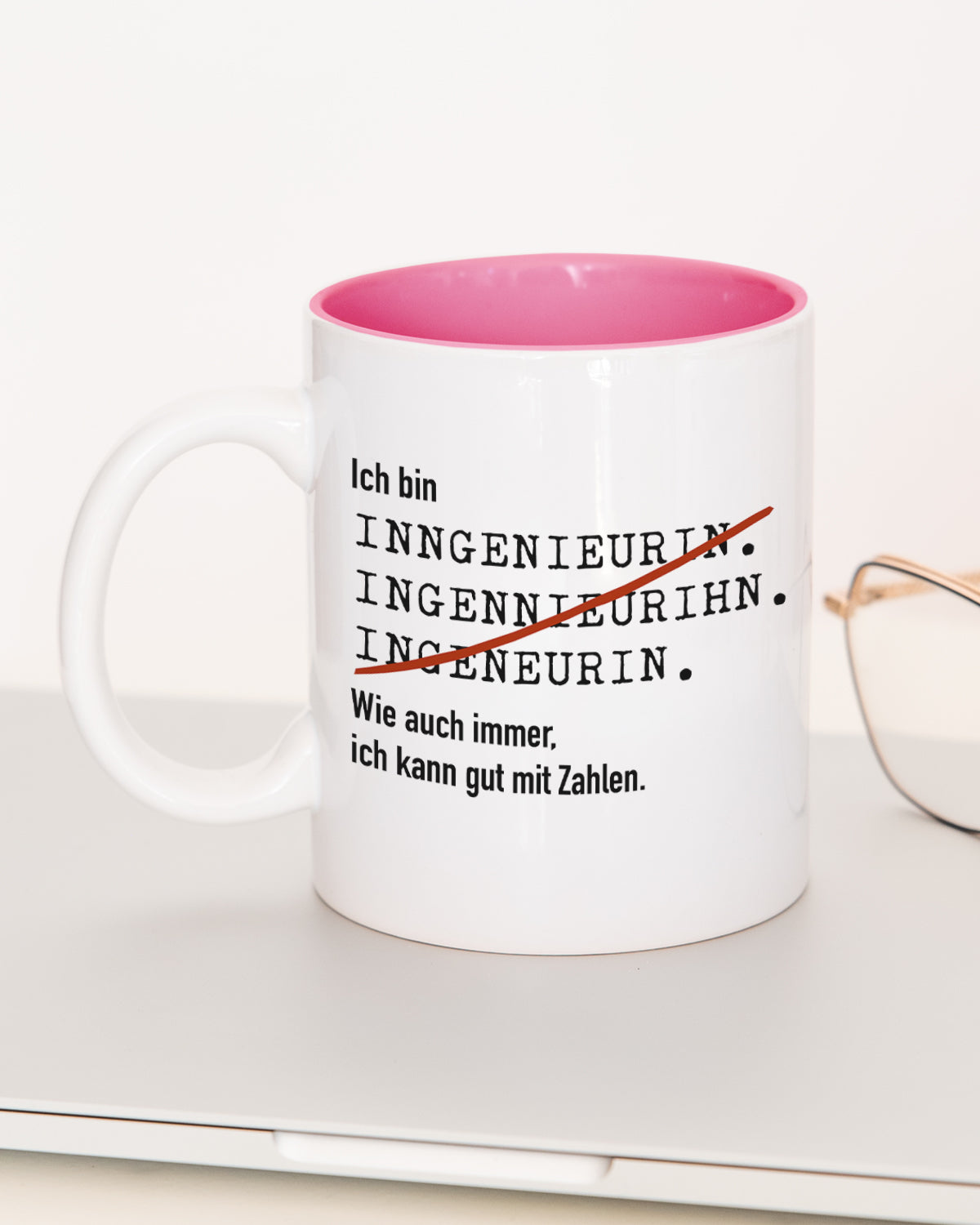 Ich bin Ingenieur/in - Tasse Ingenieurin Pink Tasse Lieblingskollegen®