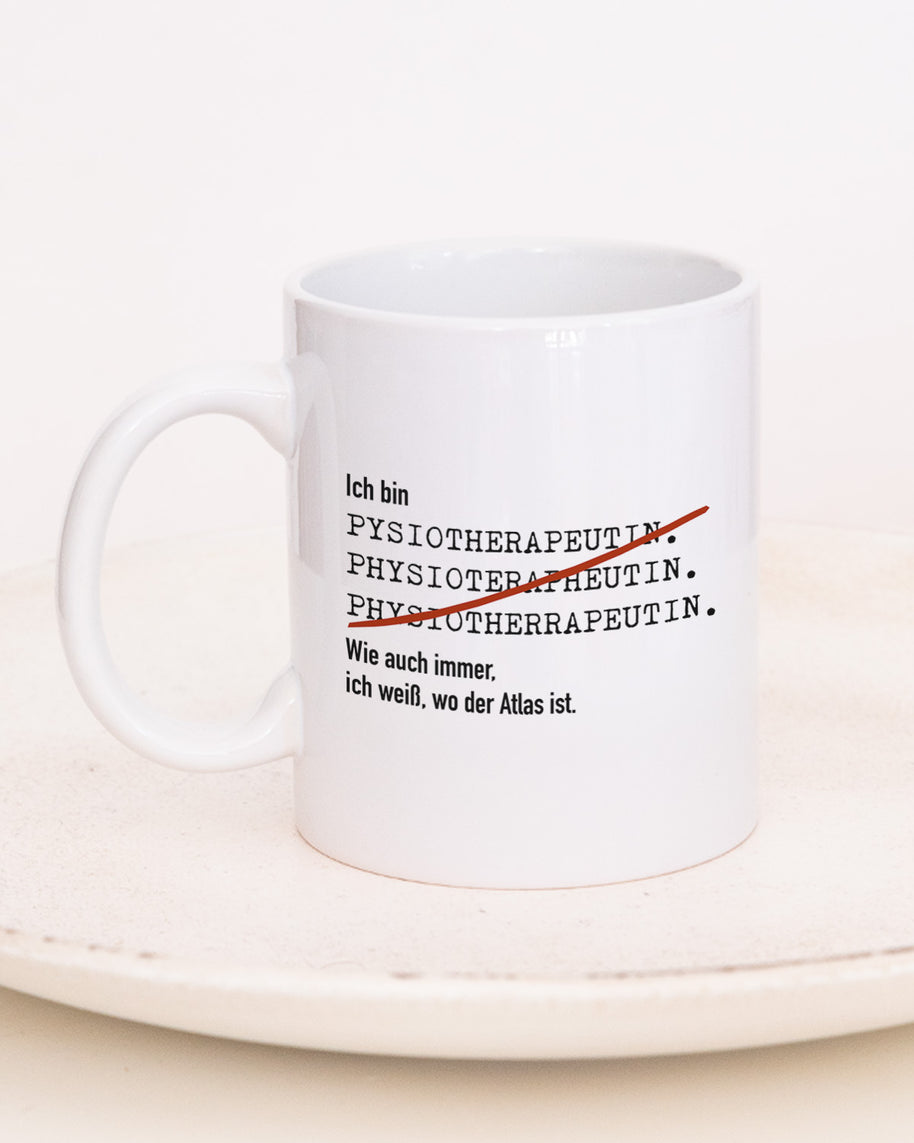 Ich bin Physiotherapeut/in - Tasse Physiotherapeutin Weiß Tasse Lieblingskollegen®