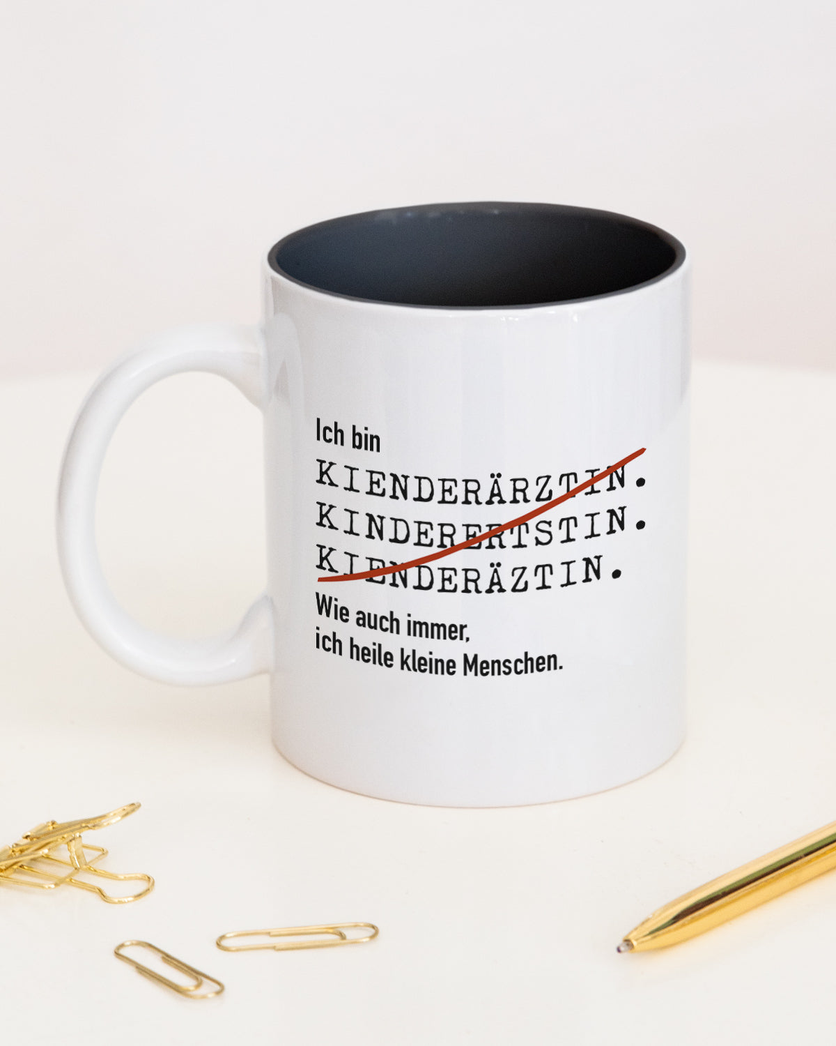 Ich bin Kinderarzt/Kinderärztin- Tasse Kinderärztin Schwarz Tasse Lieblingskollegen®